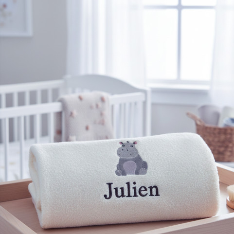 serviette de bain personnalisée enfant animal