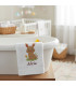 drap de bain personnalisé prénom et motif lapin