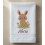 Drap de bain enfant personnalisé – Motif Lapin &amp; Prénom (70x140 cm)