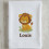 Drap de bain enfant brodé – Collection Savane "Lion"