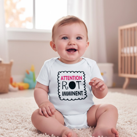 Body Bébé Rigolo – "Attention Rot Imminent"