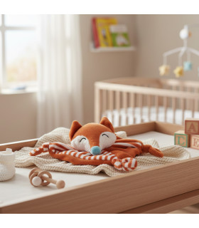 doudou renard brodé personnalisé