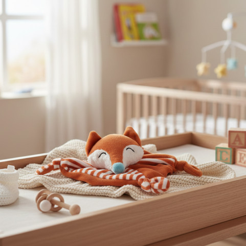 doudou renard brodé personnalisé