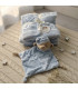 coffret naissance ours bleu brodé
