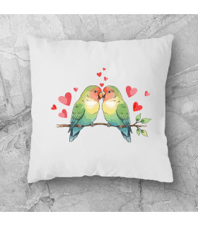Coussin tendance birds in love
