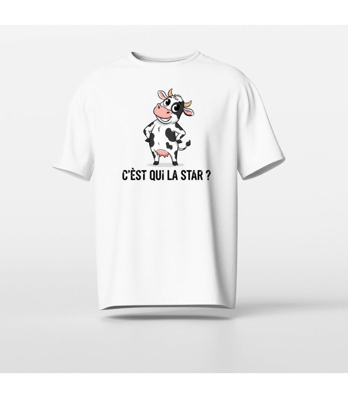 Tee-shirt Homme "Vache Rigolote" - Humour & Douceur