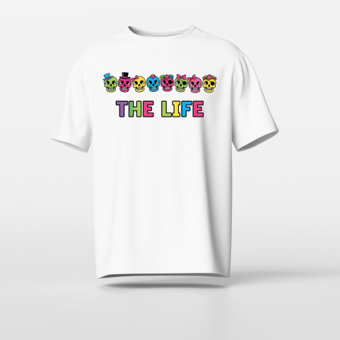 TEE SHirt original the life tete de mort