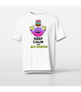 tee shirt original keep calm and eat donuts