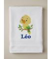 Drap de bain enfant personnalisé – Petit Canari Joyeux