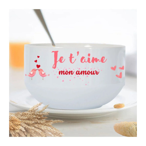 bol personnalisable je t'aime mon amour