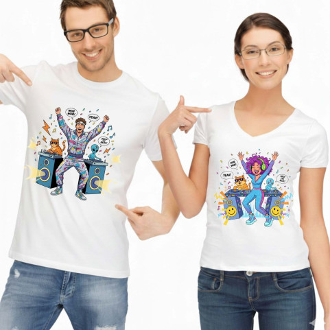tee shirt duo dj