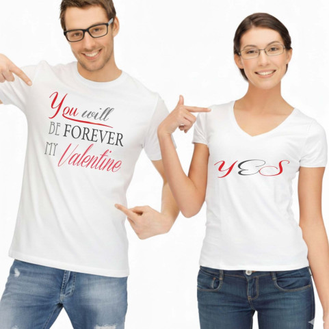 tee shirt valentine duo couple