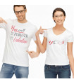 Duo de T-shirts Couple "Forever my Valentine" – Cadeau Saint-Valentin