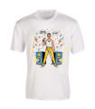 T-shirt Homme Blanc Freddie Mercury - Portrait Rock Iconique