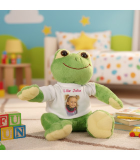 peluche grenouille personnalisée photo