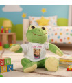 Peluche Grenouille Personnalisée – T-shirt avec Prénom ou Photo