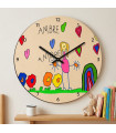 Horloge Personnalisée "Dessin d'Enfant" Style Pop Art
