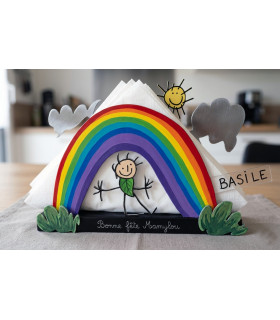 Le Porte-Serviettes "Petit Artiste" - Dessin d'Enfant Personnalisé