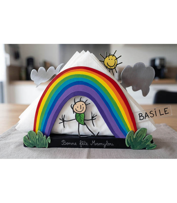 Le Porte-Serviettes "Petit Artiste" - Dessin d'Enfant Personnalisé