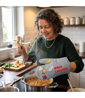 gant de cuisine personnalisé photo