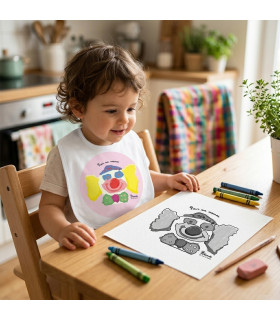 bavoir personnalisé avec un dessin enfant