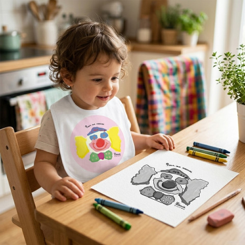 bavoir personnalisé avec un dessin enfant