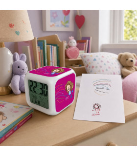 reveil personnalisé avec dessin enfant