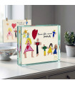 Bloc Plexi Transparent Personnalisé - Dessin Enfant (15x10x2 cm)