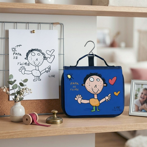trousse de toilettes imprimée avec dessin enfant