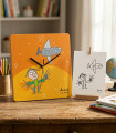 Horloge murale personnalisée dessin enfant