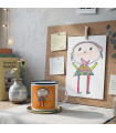 Tasse Émail Personnalisée avec Dessin Enfant Relooké – Charme Rétro