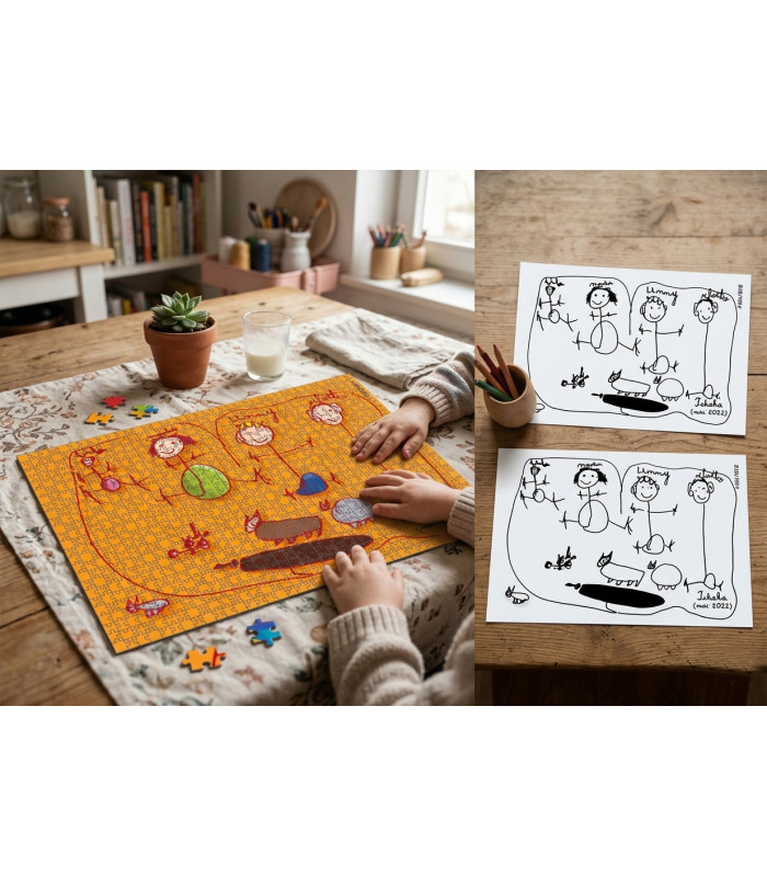 Puzzle Personnalisé 540 Pièces – Imprimé à Partir d'un Dessin d'Enfant