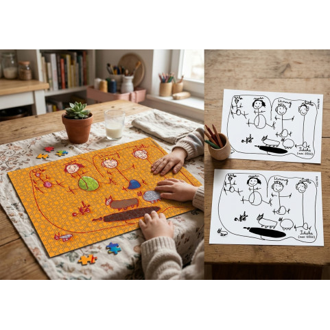 puzzle personnalisé à partir de dessin enfant