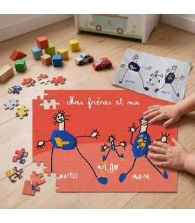 puzzle enfant personnalisé avec un dessin enfant sublimé