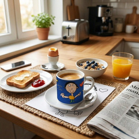 tasse à café personnalisée avec un dessin enfant