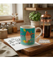 Mug Design Anse Courbe Personnalisé - Dessin d'Enfant Sublimé