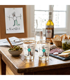 verre shooter liqueur personnalisé dessin enfant