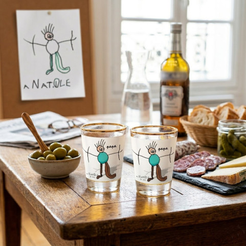 verre shooter liqueur personnalisé dessin enfant