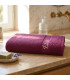 drap de bain bordeaux personnalisé