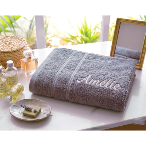 drap de bain personnalisé couleur raisin