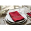 Serviette de Table Brodée Rouge - Couleur Forte et Élégante