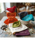 exemple de broderies sur serviette de table