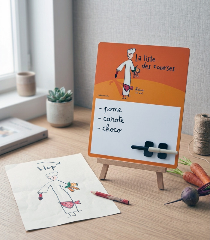 Tableau Mémo Cuisine Personnalisé – Le Chef-d'œuvre de votre Enfant