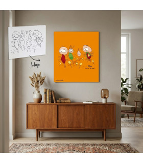 panneau aluminium imprimé dessin enfant
