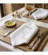 serviette de table personnalisée gemeau