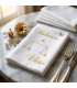 serviette de table personnalisée signe astrologique balance
