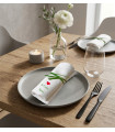 Serviette de Table Brodée Personnalisée pour Mamie - Cadeau Fête des Grands-Mères ou Anniversaire - Coton