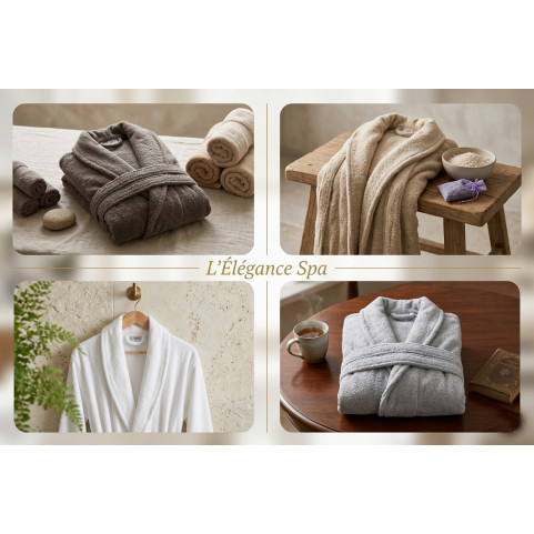 peignoir spa personnalisé avec prénom brodé
