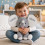 Elephant peluche couleur gris brodé avec prénom