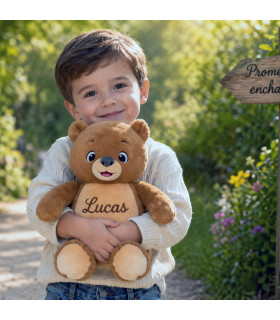 ours en peluche personnalisé avec broderie prénom